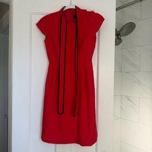 J.Crew Tie-Neck Dress in 365 Crepe (Size 00P)